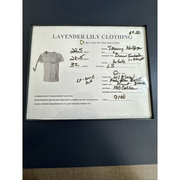 Tommy Hilfiger Men's L Crew Sweater White Cotton New with Small Flaw - Picture 12 of 12